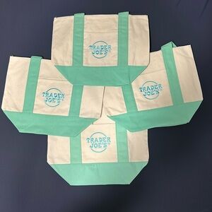 4 Trader Joe’s mini canvas tote bags